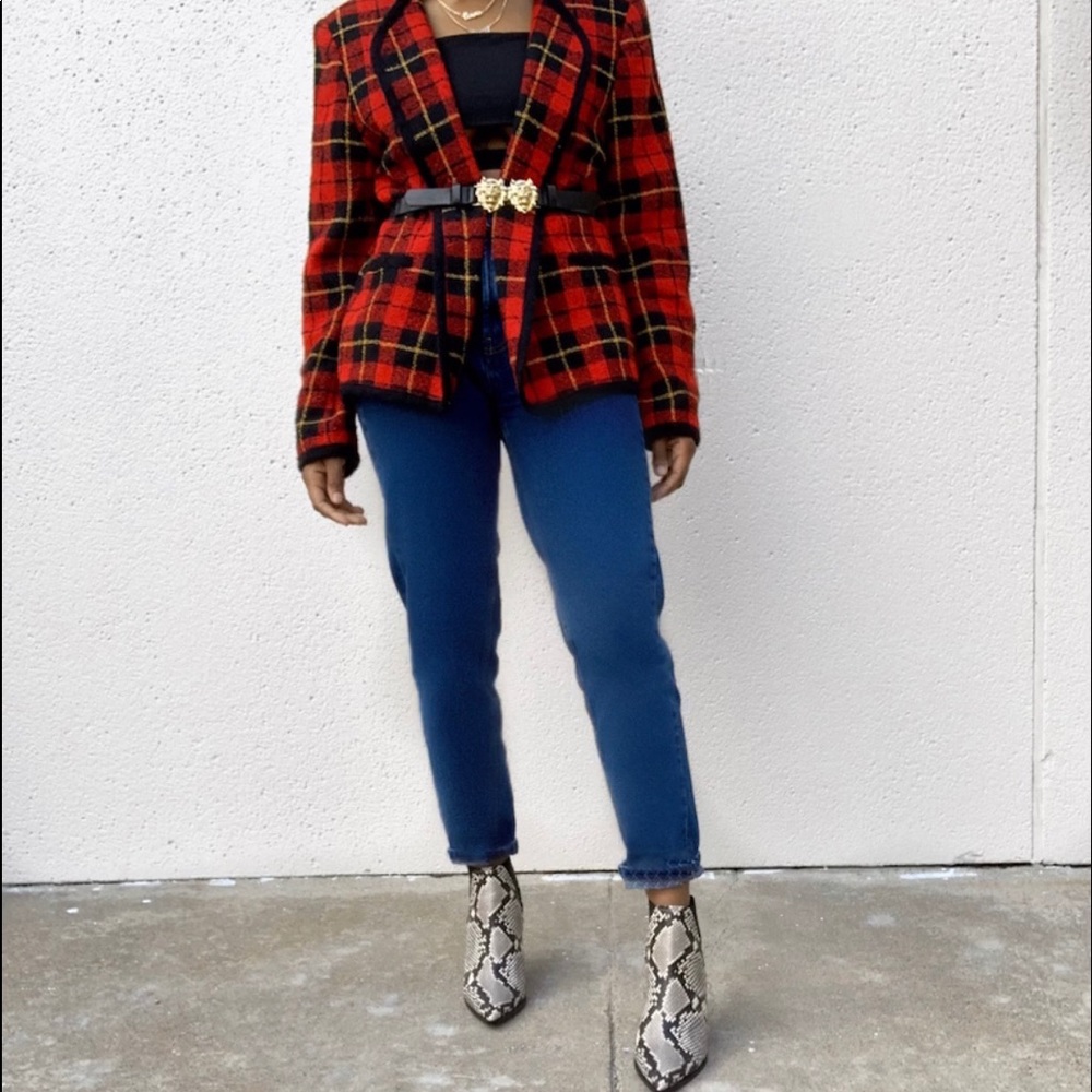 Vintage Plaid blazer